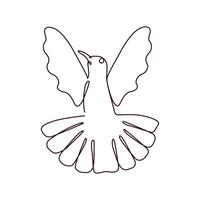 hummingbird coloring page design vector