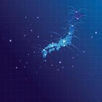 Japan map vecto internet network vector