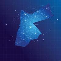 Jordan map vecto internet network vector