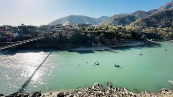 rafting in ganga river in rishikesh, uttrakhand photo