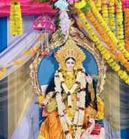 close image of godess saraswati photo