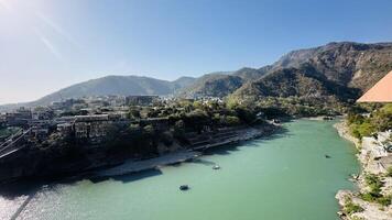rafting in ganga river in rishikesh, uttrakhand photo