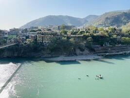 rafting in ganga river in rishikesh, uttrakhand photo