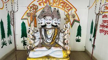 five faces of lord mahadev in temple photo