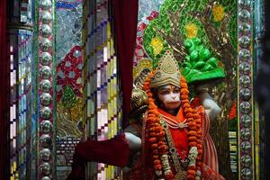 lord hanumana statue image, Maruti, Bajrangabali, and Anjaneya. photo
