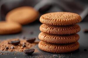 Various crumbl cookies professional advertising food photography photo