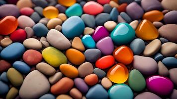 colourfull pebbles pattern photo