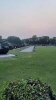 view of public park in a capital city Lahore, Pakistan on May 20, 2024. photo