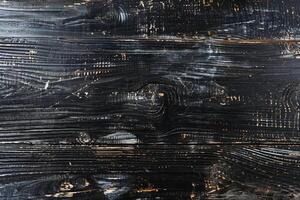 With its black-washed old wood background texture, this wooden abstract textured backdrop adds a touch of sophistication to any design, Generated AI photo