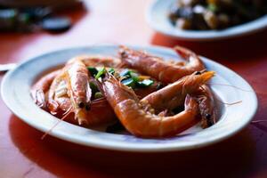 Asian Flavors, Shrimp Prawn Seafood, Tempting Chinese Culinary in Taiwan photo