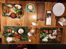 Gourmet Indonesian Cuisine with Variety of Dishes photo