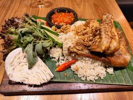 Gourmet Indonesian Cuisine with Variety of Dishes photo