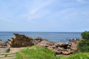 Scenic view of sea against sky photo