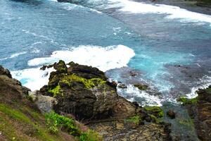 High angle of Siung beach photo