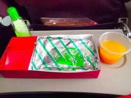 Simple inflight meal photo