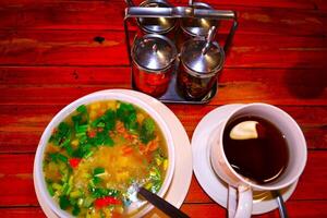 Simple lunch in Pai village photo