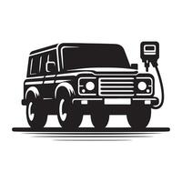 Car Silhouette flat illustration. vector