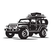 Car Silhouette flat illustration. vector