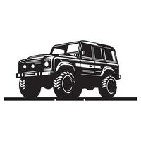 Car Silhouette flat illustration. vector