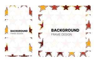 Social media Background frame with Halloween theme Color for your graphic resource vector