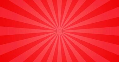 Simple Shiny Star Beam Explosion Texture in Gradient Red Blank Horizontal Plain Background vector