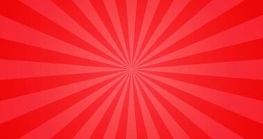 Simple Shiny Star Beam Explosion Texture in Gradient Red Blank Horizontal Plain Background vector