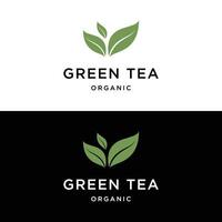 Premium quality organic tea leaf logo design. Logo for business, badge, herbal, and cafe. vector