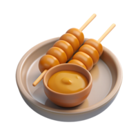 satay comida 3d png