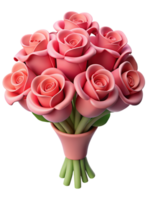 Rose Bouquet 3d Element png