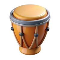 bongo instrumento 3d conceito png