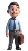 Father with Briefcase 3d Design png
