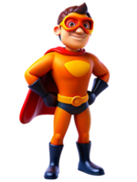 super-héros costume avec des lunettes de protection 3d image png