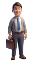 Father with Briefcase 3d Concept png