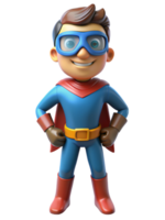 supereroe completo da uomo con occhiali 3d persona png