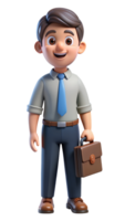Father with Briefcase 3d Element png