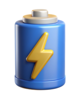 Batterie Laden 3d Symbol png