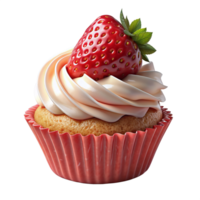 Strawberry Cupcake 3d Design png