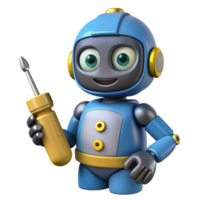 Mechanic Robot 3d Illustration png