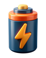 Battery Charging 3d Style png