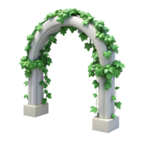 hiedra arco 3d ornamento png