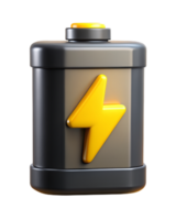 batteri laddning 3d prydnad png