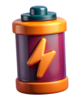 Batterie Laden 3d Konzept png