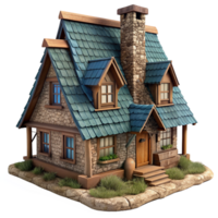 Countryside Cottage 3d Design png