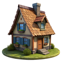 Countryside Cottage 3d Building png