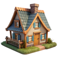 Countryside Cottage 3d Image png