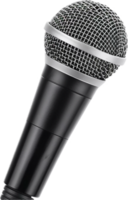 Close-up of Black Handheld Microphone. png