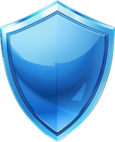 Glossy Blue Shield icon. png