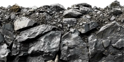 Close-up of Rough Dark Rocks and Soil png