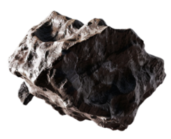 brillante nero carbone rocce. png