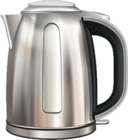 Stainless Steel Electric Kettle Close-Up. png